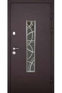 Входные двери Abwehr модель Solid Glass коричневая
